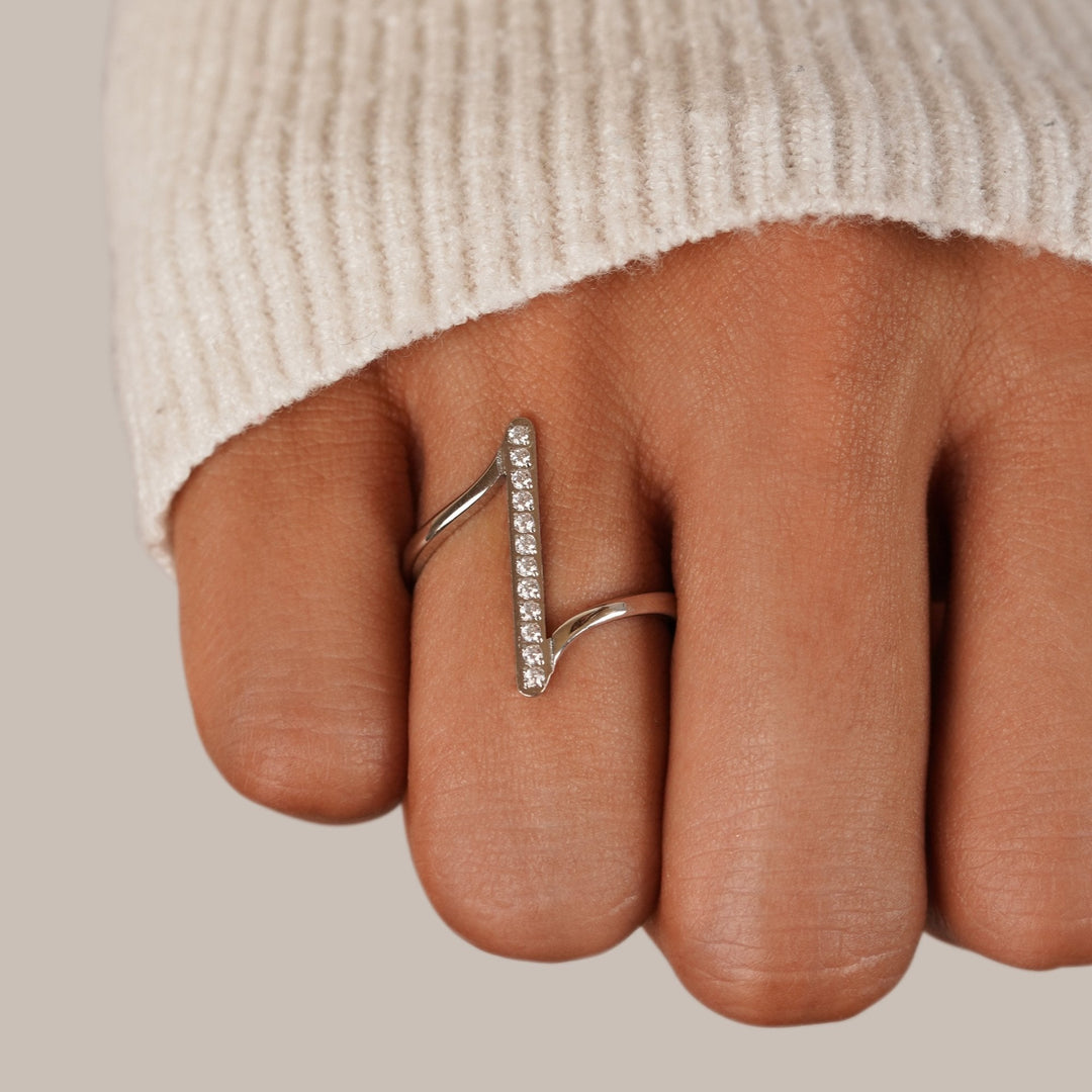 Bague Twisted Mila en Argent