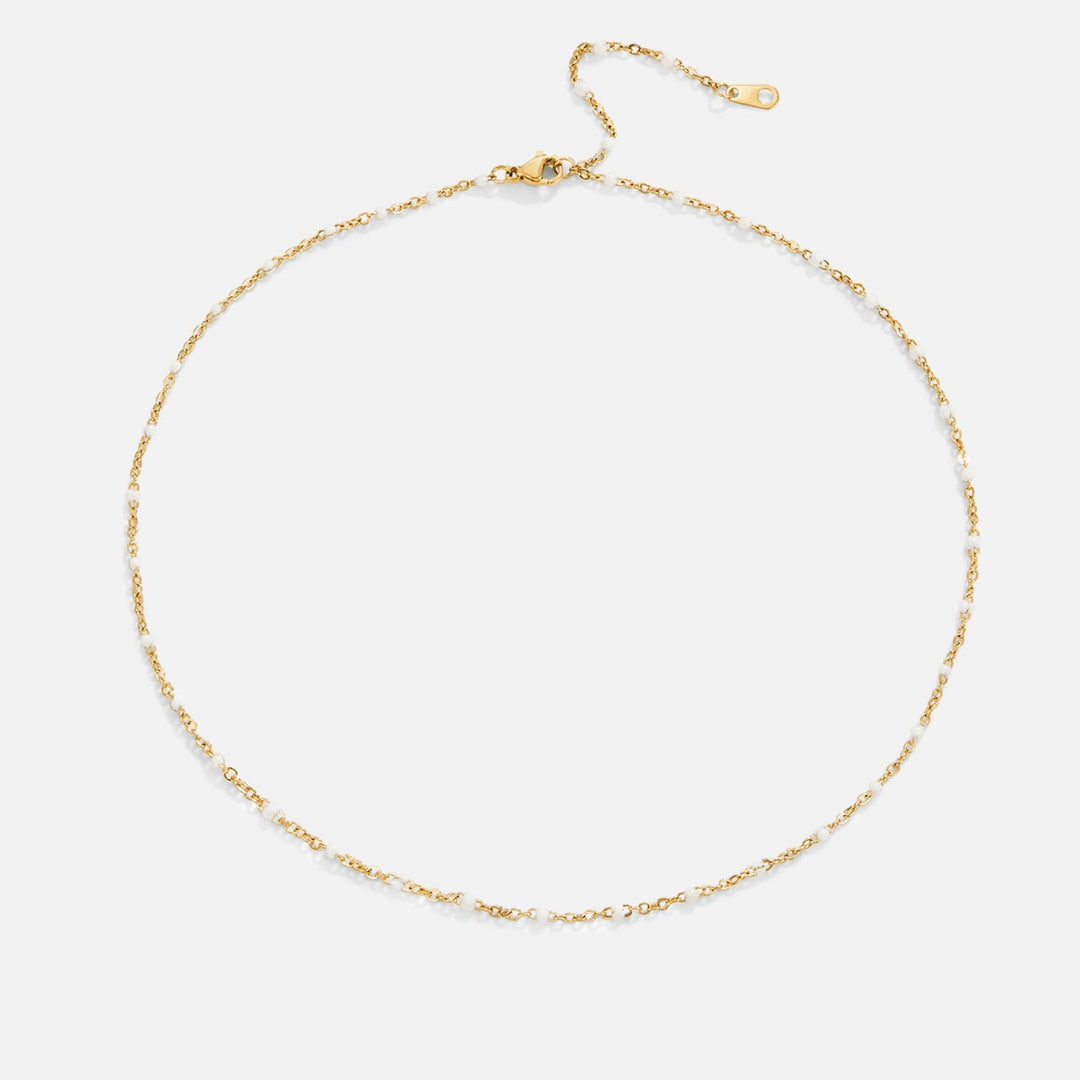 Collier en perles blanches Mila