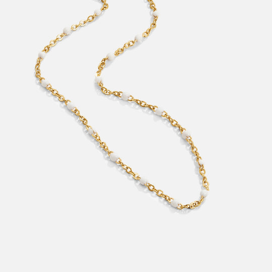 Collier en perles blanches Mila