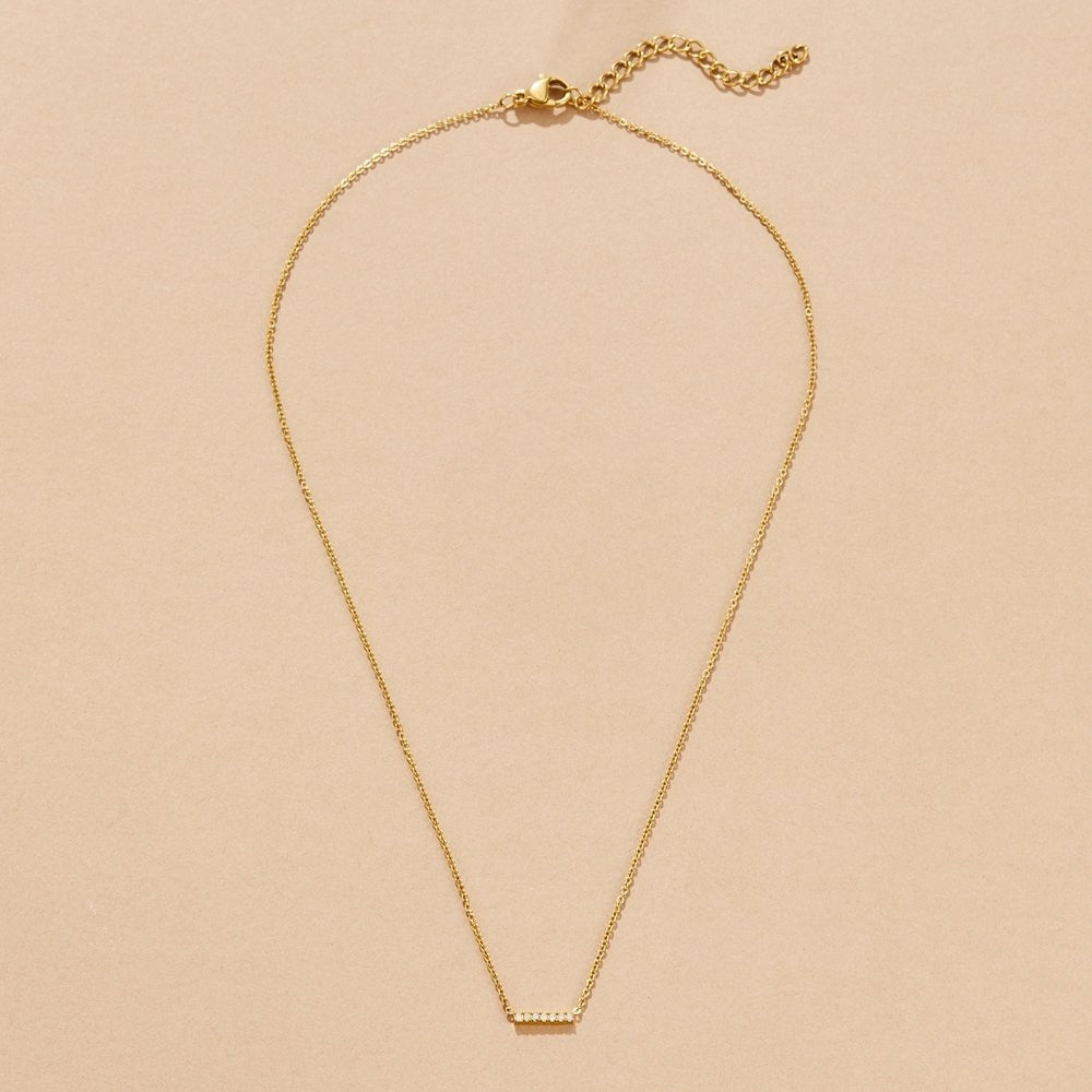 Collier Pendentif Bar en Cristal Missy