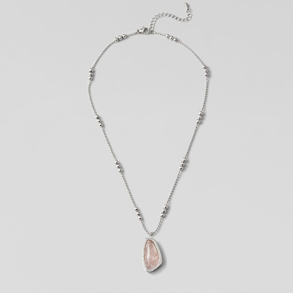 Collier Pendentif Goutte en Pierre de Lune