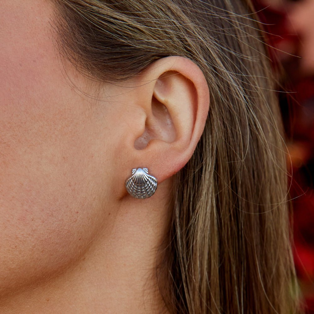 Boucles d'oreilles en argent Naia Shell & Starfish