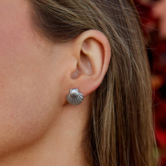 Boucles d'oreilles en argent Naia Shell & Starfish