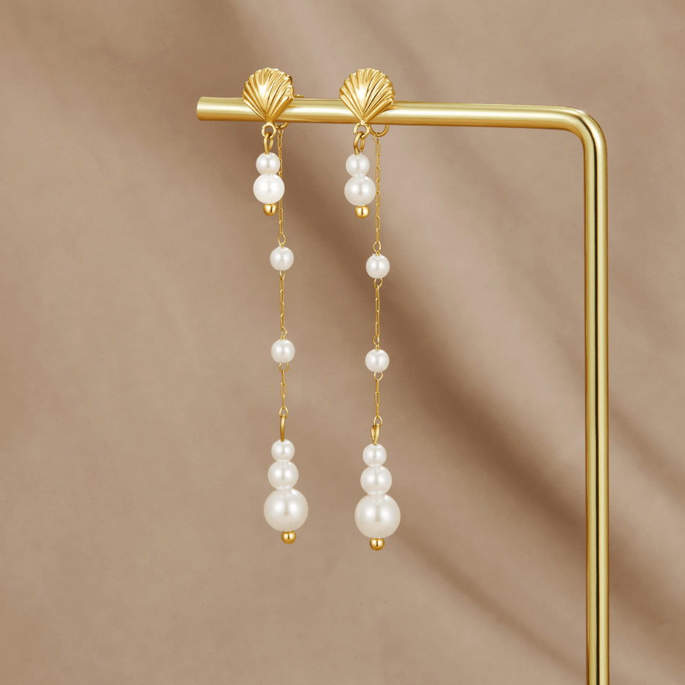 Boucles d'oreilles à pampilles Neesa Pearl