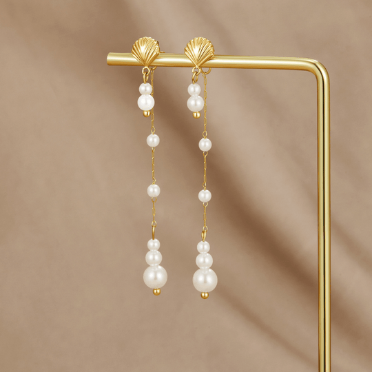 Boucles d'oreilles à pampilles Neesa Pearl