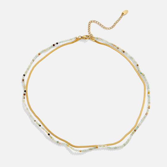Collier en perles de pierre Neesa