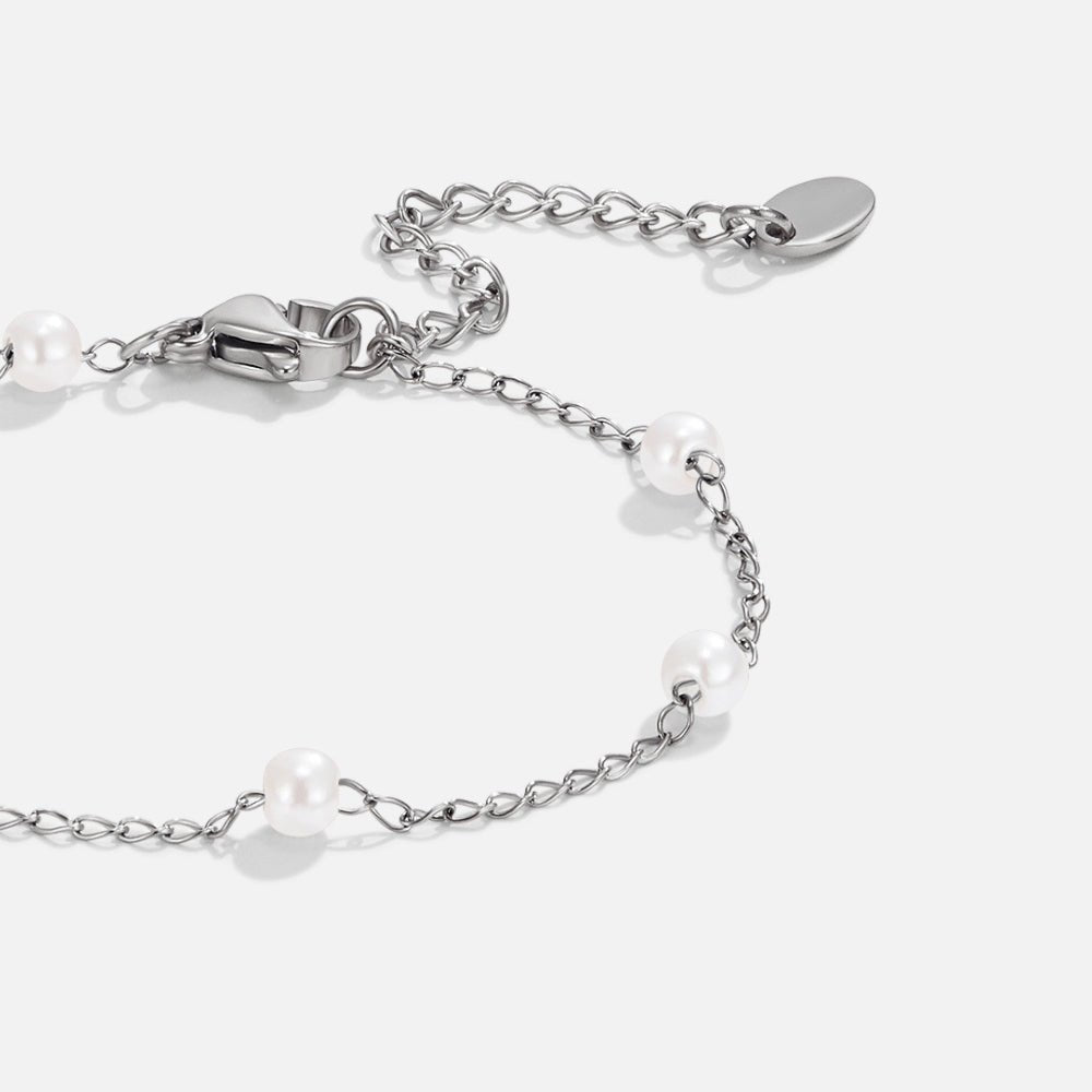Bracelet en argent avec perle d'eau douce Nura