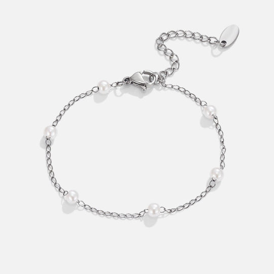 Bracelet en argent avec perle d'eau douce Nura