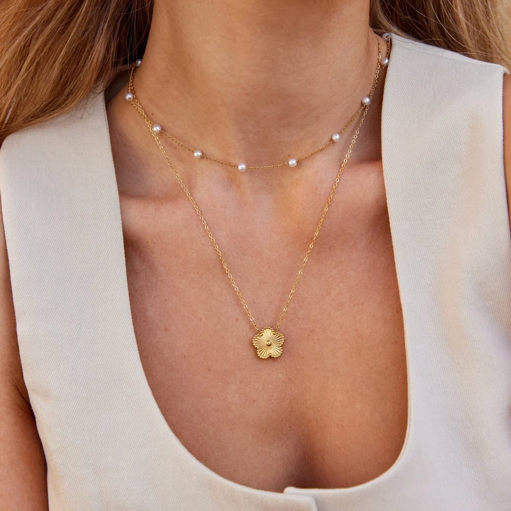 Collier en perles Nura en or 18K