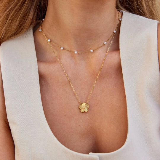 Collier en perles Nura en or 18K