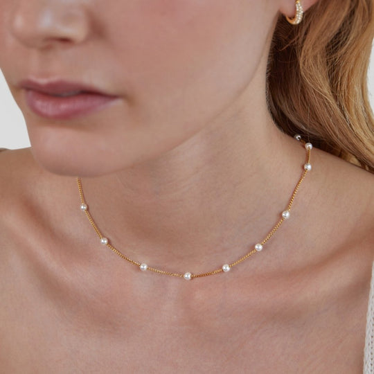 Collier en perles Nura en or 18K