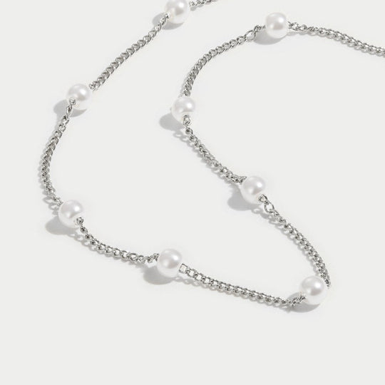 Collier en perles Nura Argent
