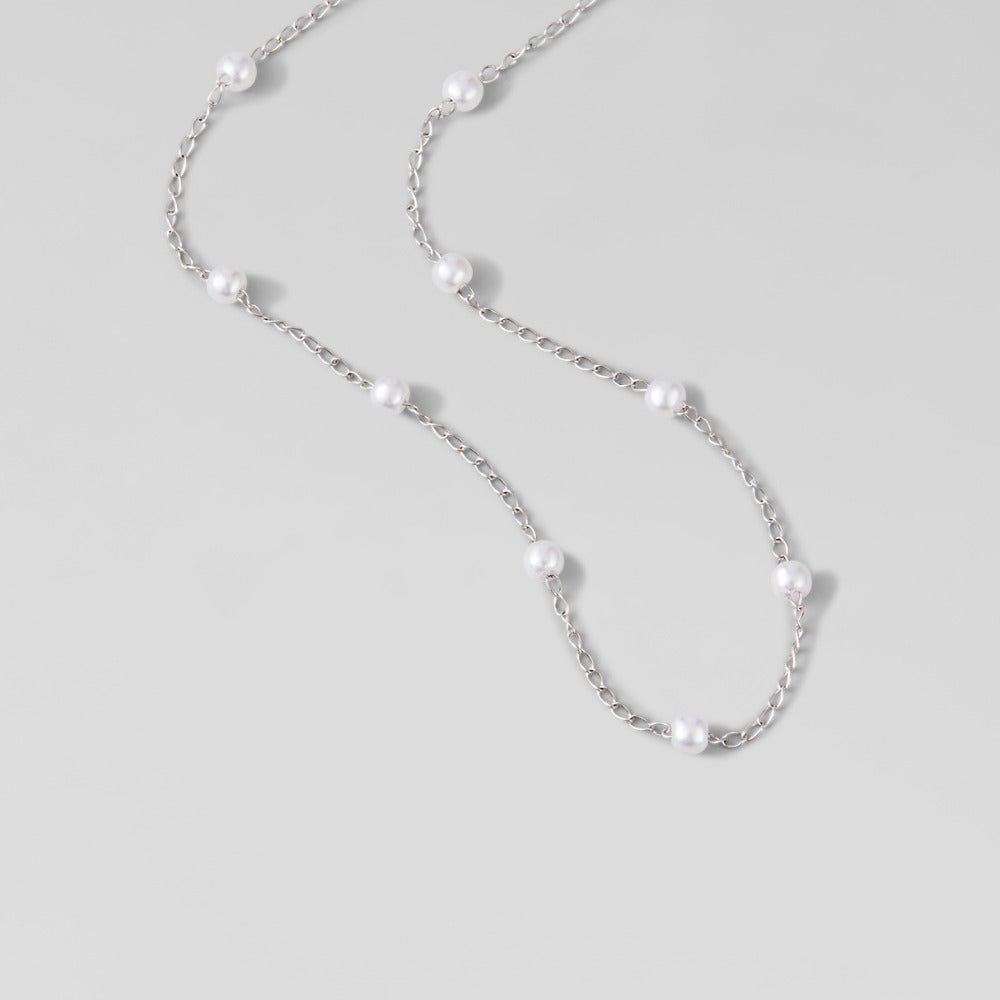 Collier en perles Nura Argent