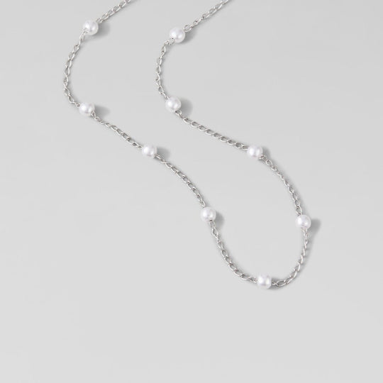 Collier en perles Nura Argent