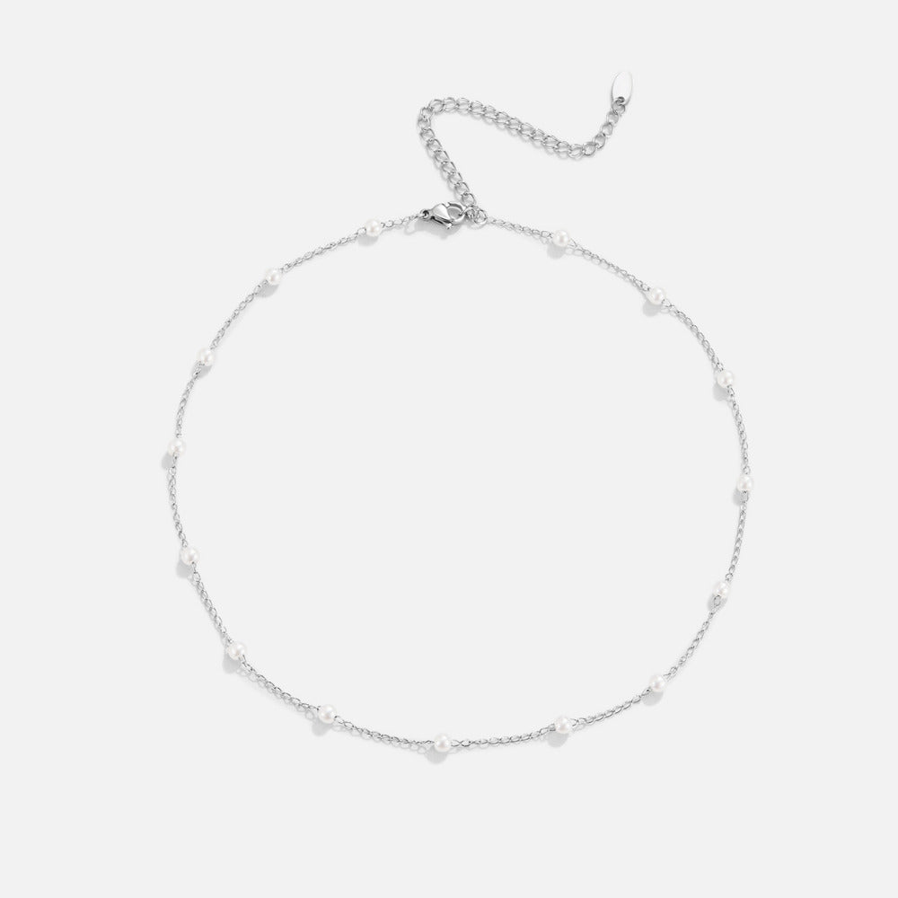Collier en perles Nura Argent