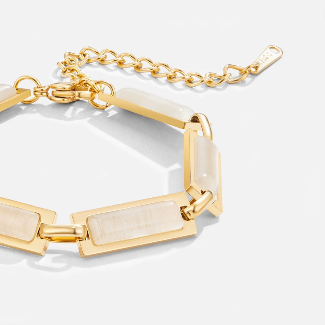 Bracelet Baguette en Or Opale