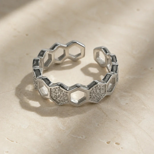 Bague Ajustable Chaîne de Liens Verona