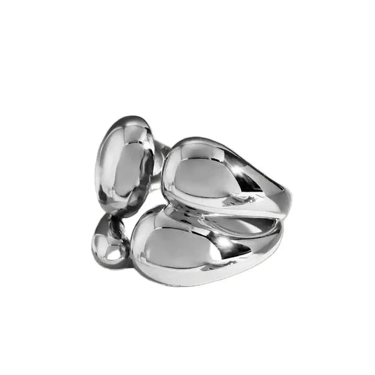 Bague Empilable Bicolore Or Argent