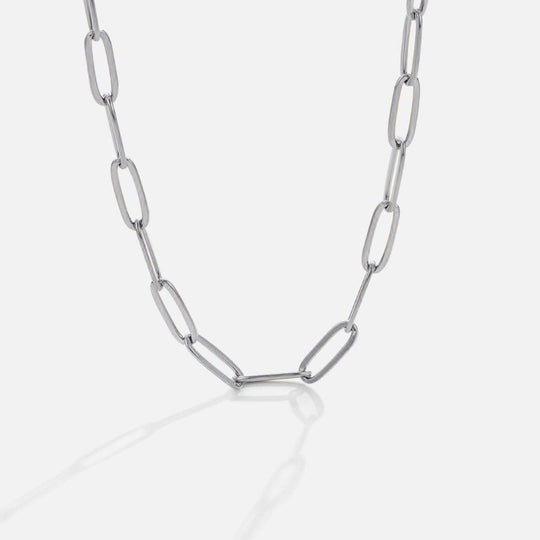 Collier en argent trombone