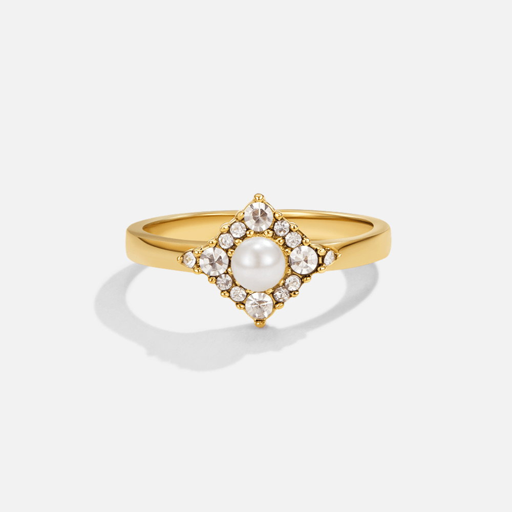 Bague Éternité en Perles et Cristaux