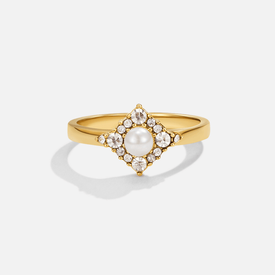 Bague Éternité en Perles et Cristaux