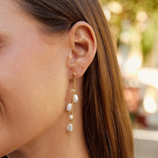 Boucles d'oreilles Pendeloque en Perle Penelope