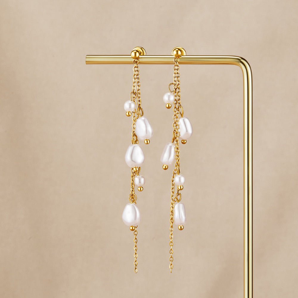 Boucles d'oreilles Pendeloque en Perle Penelope