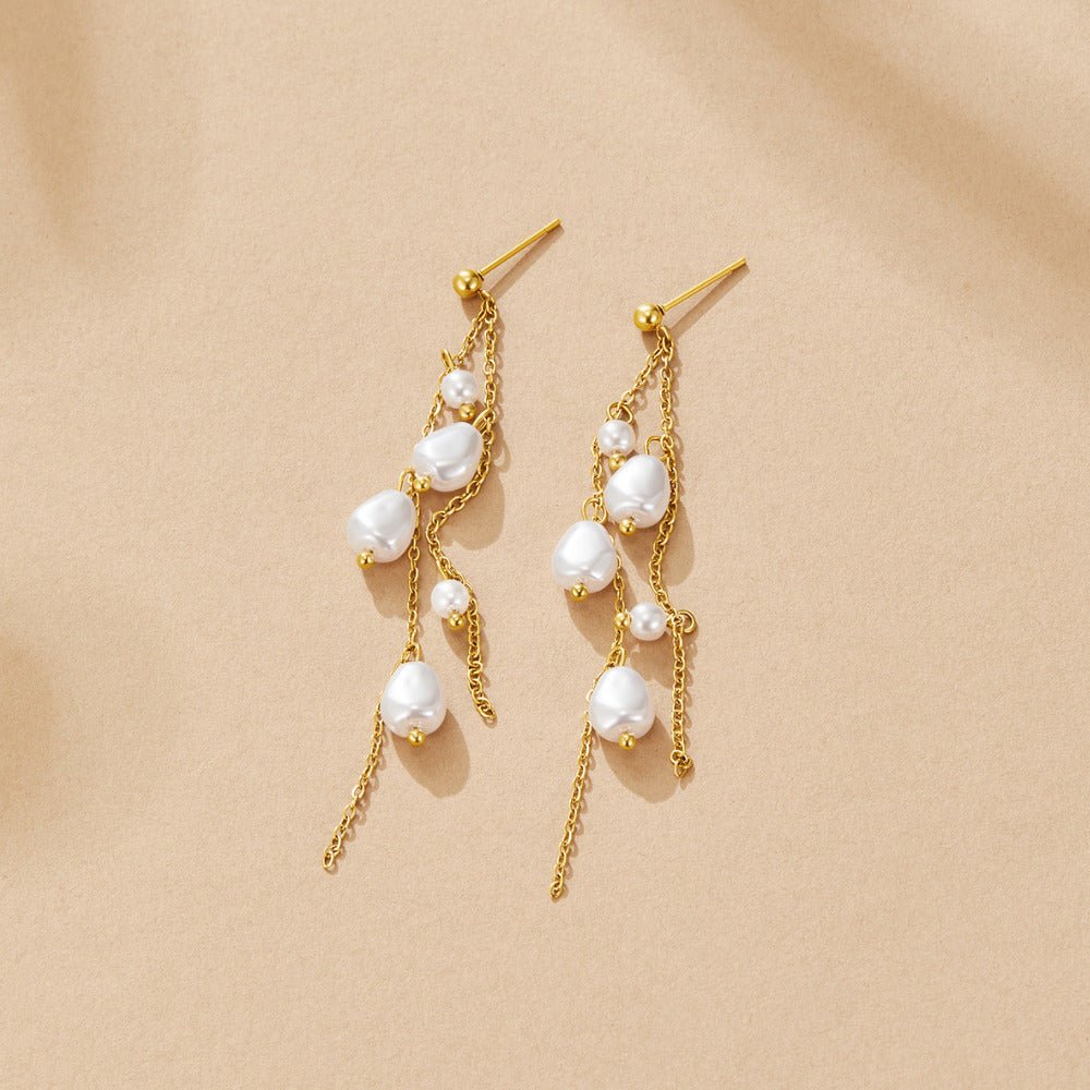 Boucles d'oreilles Pendeloque en Perle Penelope