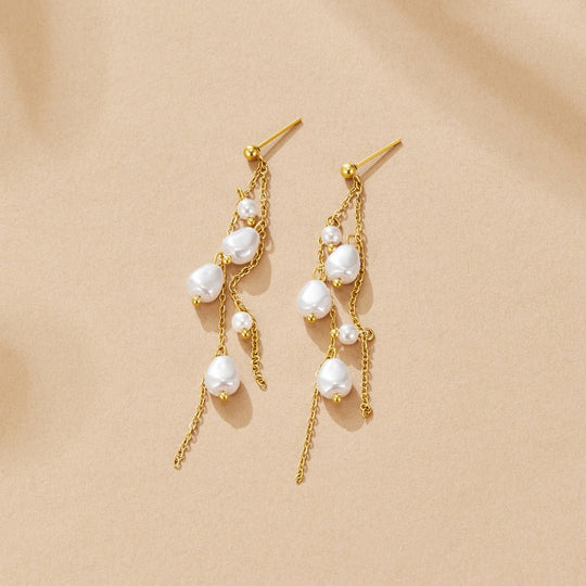 Boucles d'oreilles Pendeloque en Perle Penelope