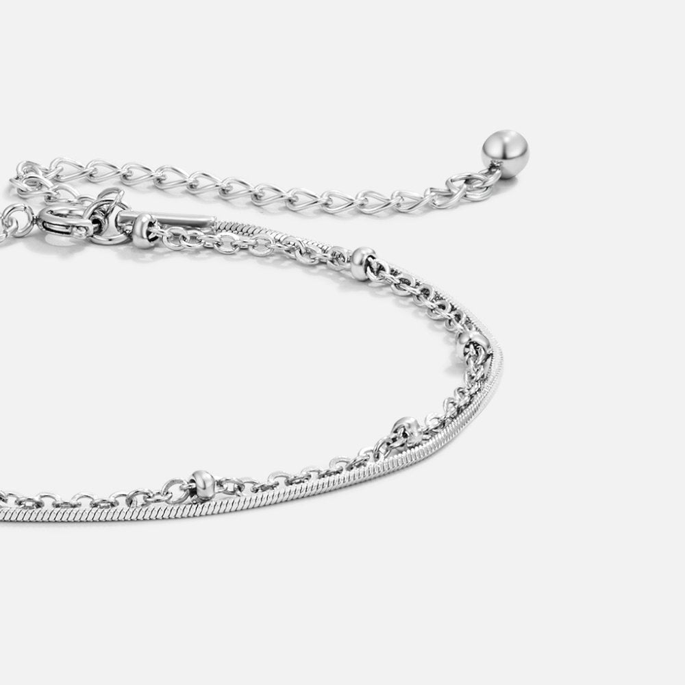 Bracelet Superposé en Argent Pia