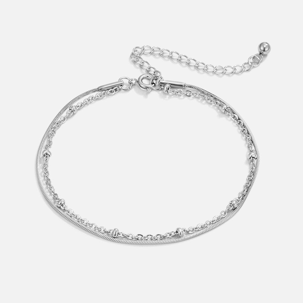 Bracelet Superposé en Argent Pia