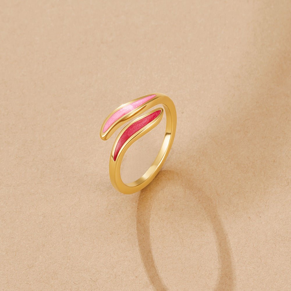 Bague Enveloppante Rose Blush