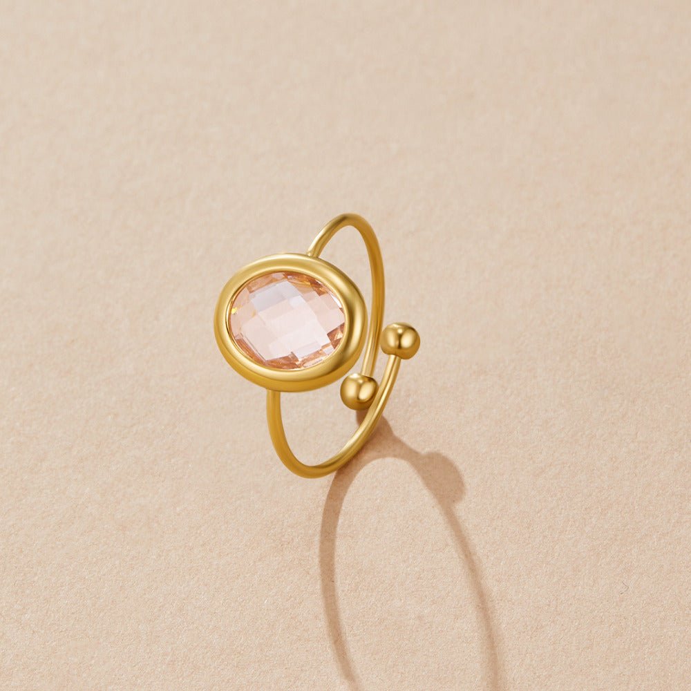 Bague en Or Cristal Rose
