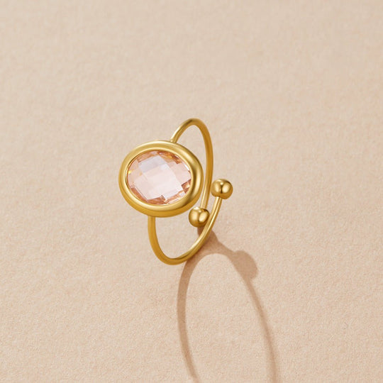Bague en Or Cristal Rose