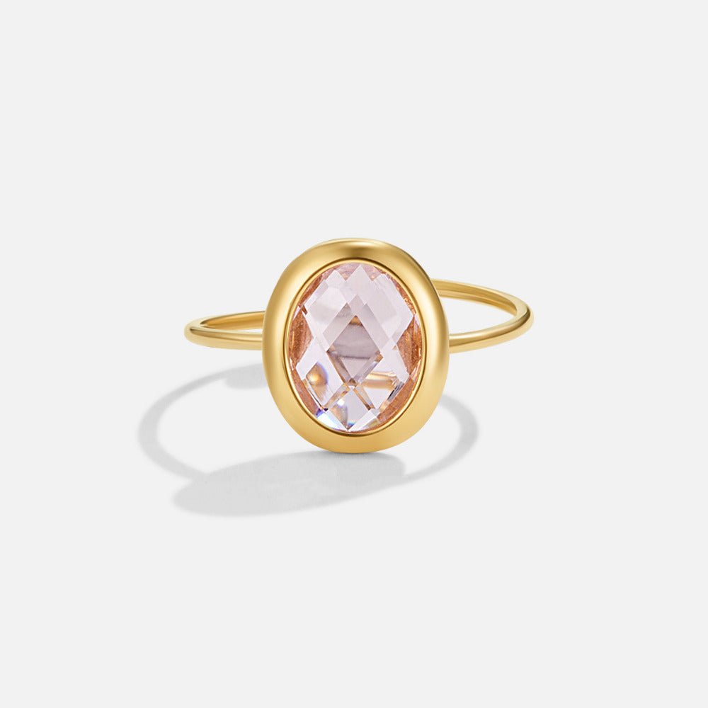 Bague en Or Cristal Rose