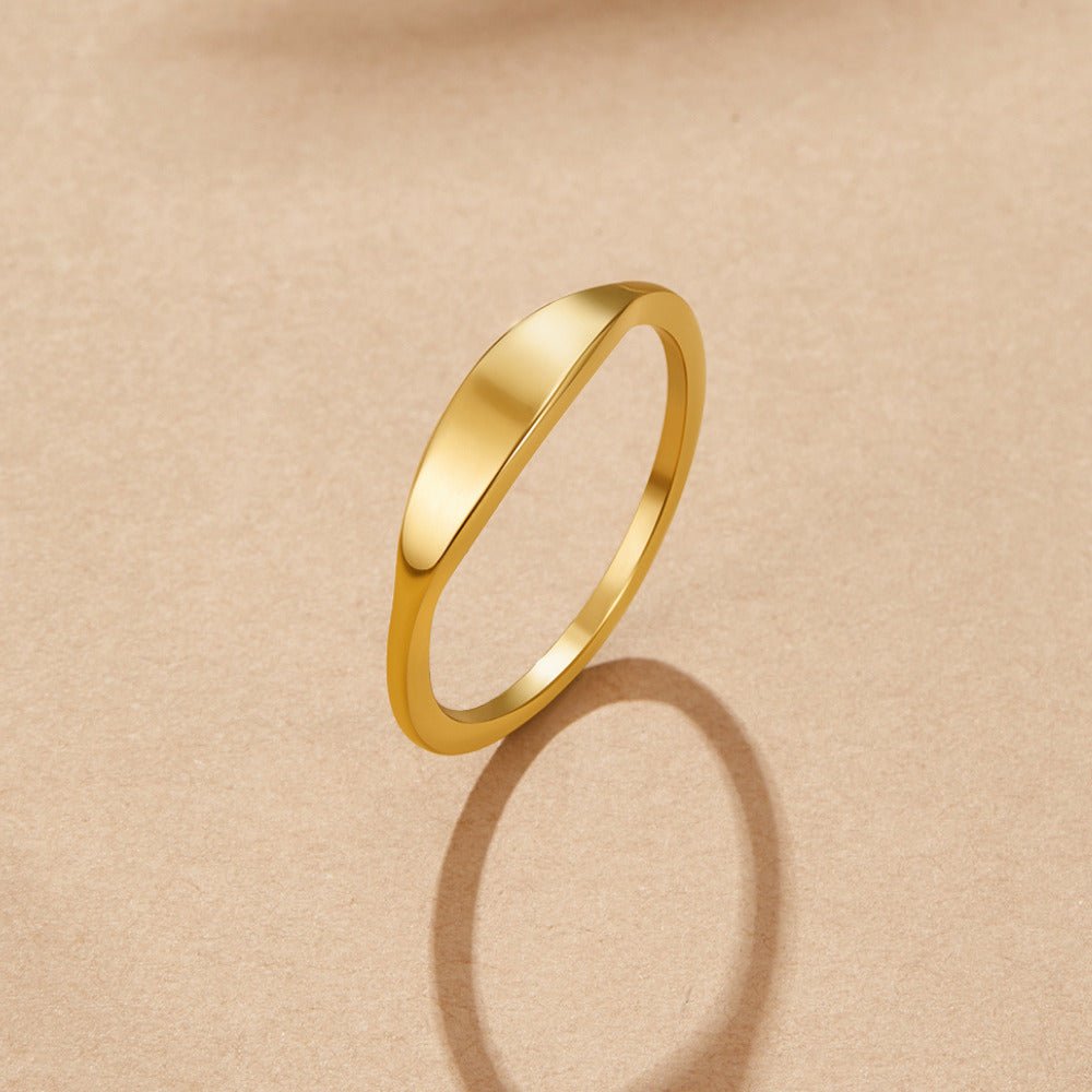 Bague Sceau en Or Pipa