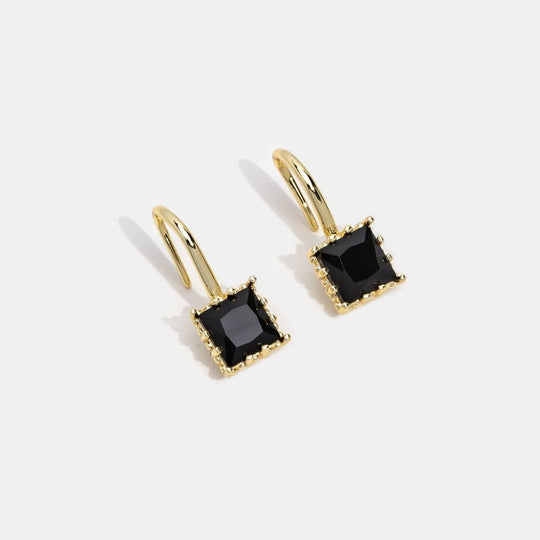 Boucles d'oreilles en cristal noir Piper