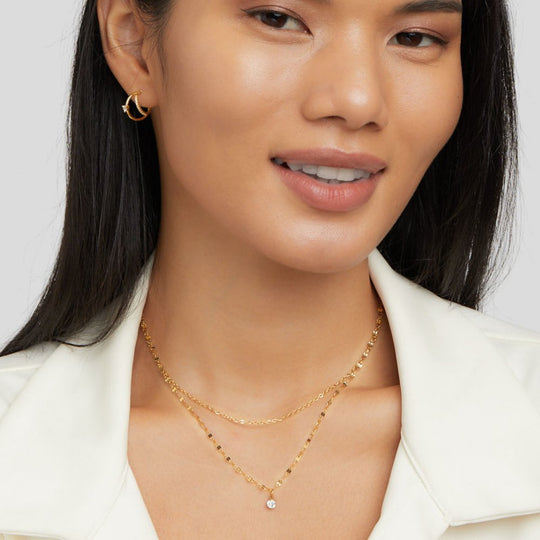 Collier superposé en cristal Piya