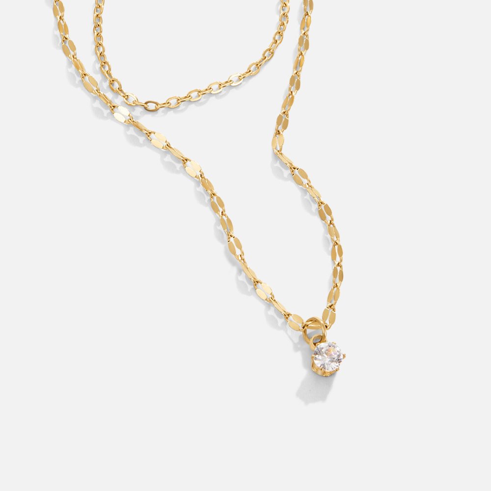 Collier superposé en cristal Piya