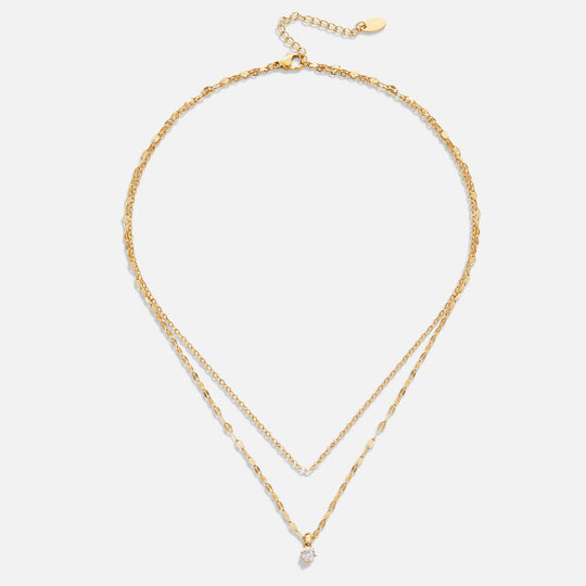 Collier superposé en cristal Piya