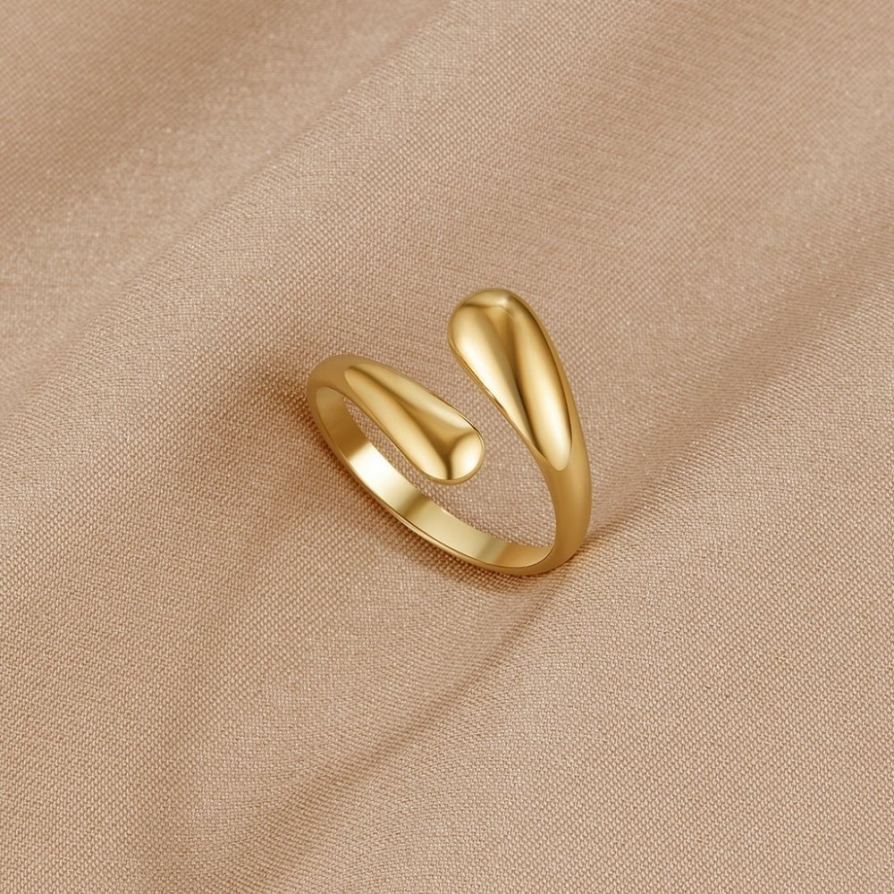 Bague enroulée en or Raven