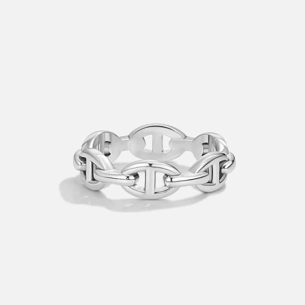 Bague en Argent Raya avec Chaîne