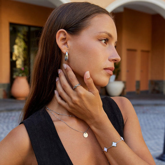 Bague en Argent Raya avec Chaîne