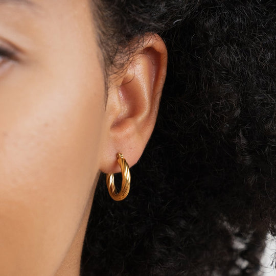 Boucles d'oreilles créoles Raya