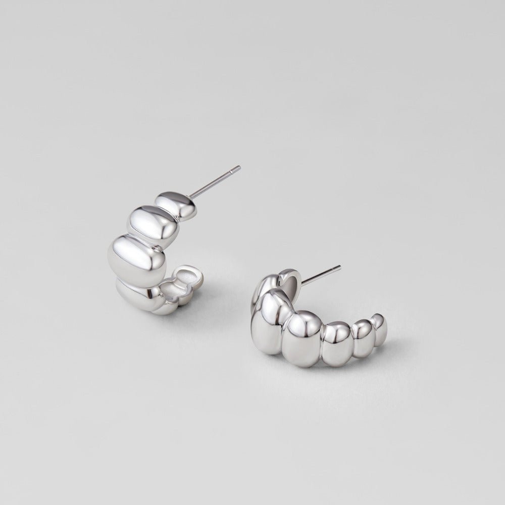 Boucles d'oreilles Puff en Argent Rene