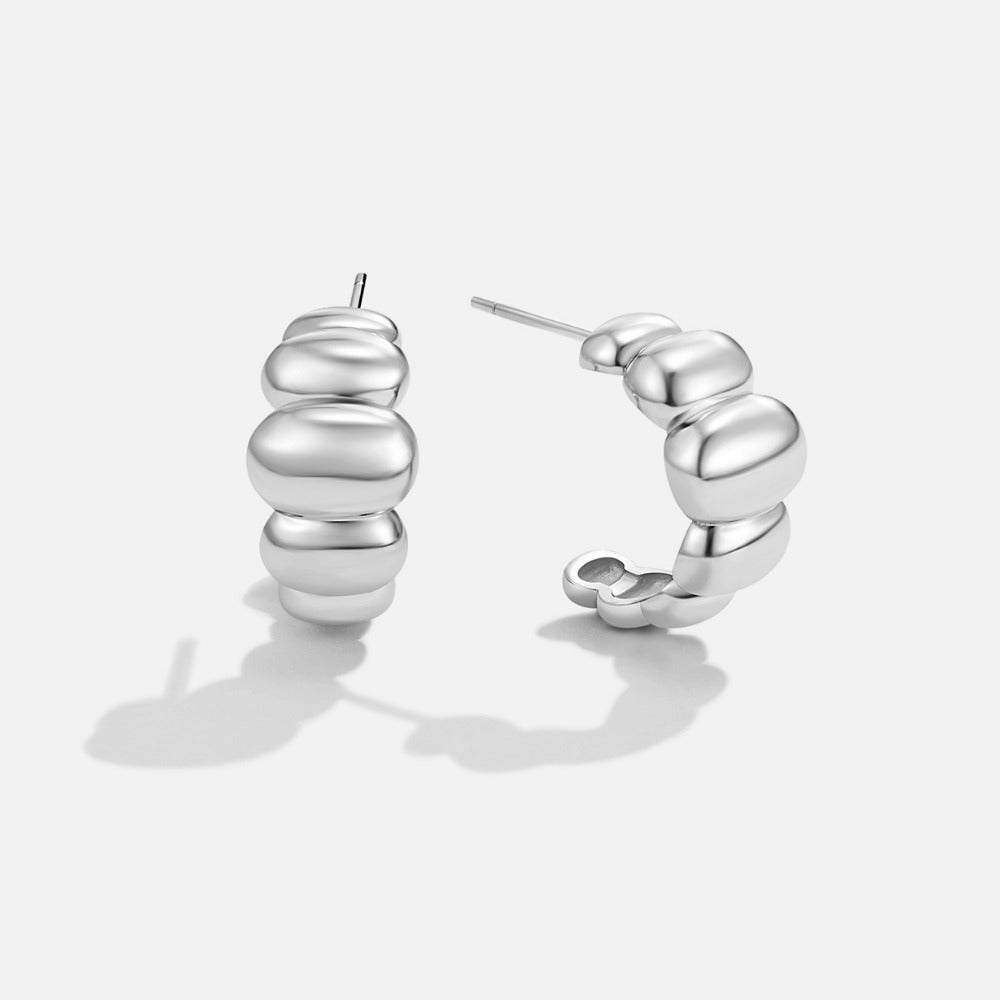 Boucles d'oreilles Puff en Argent Rene