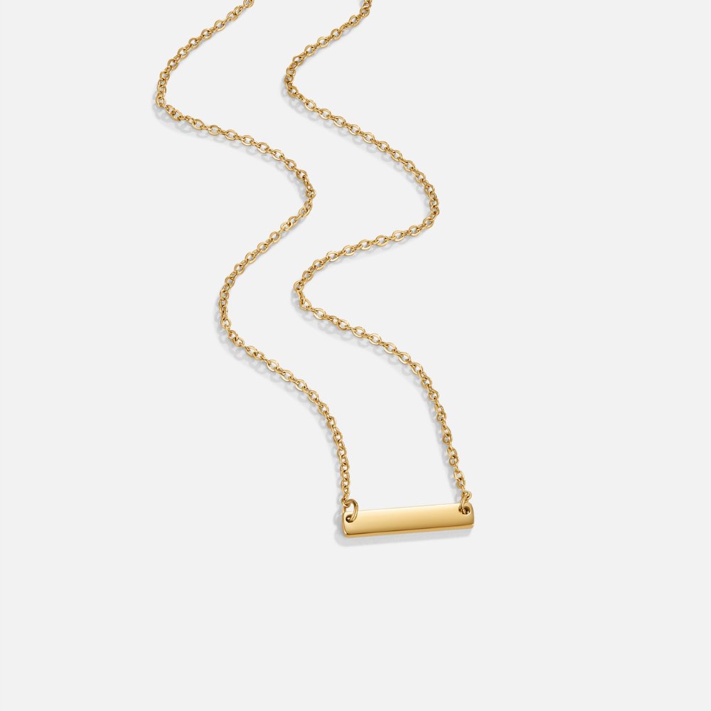 Collier en barre d'or Rina