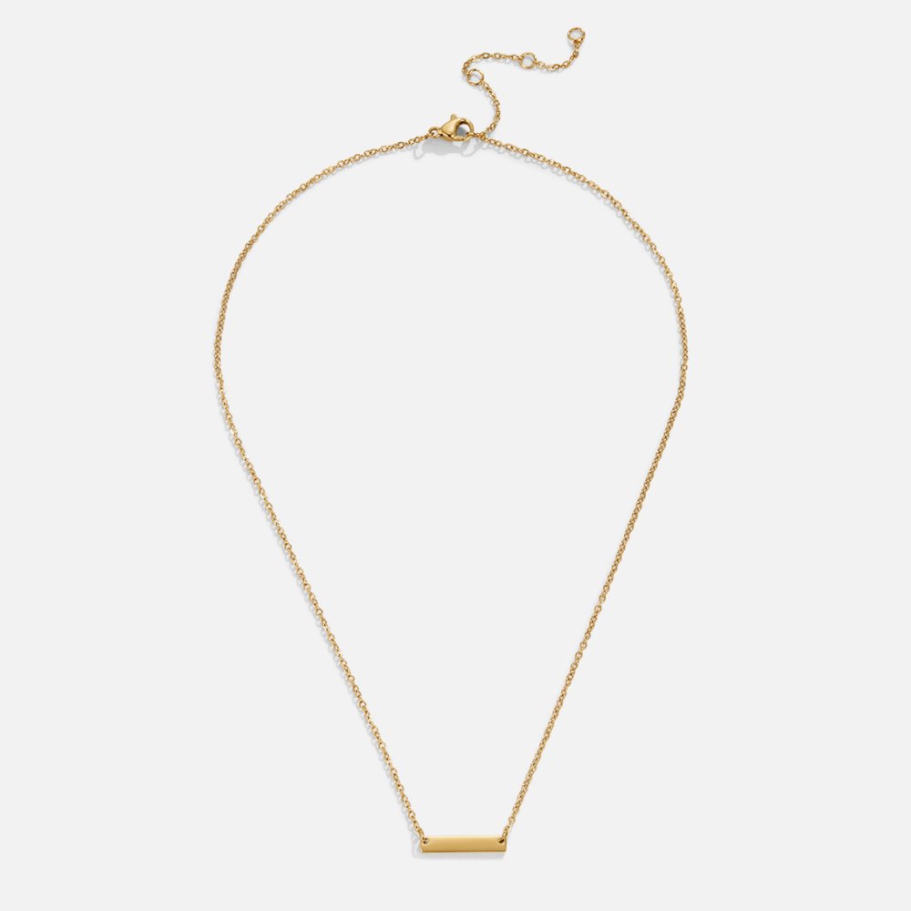 Collier en barre d'or Rina