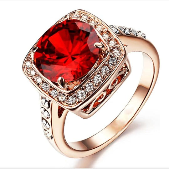 Bague Énonciatrice Ruby Halo