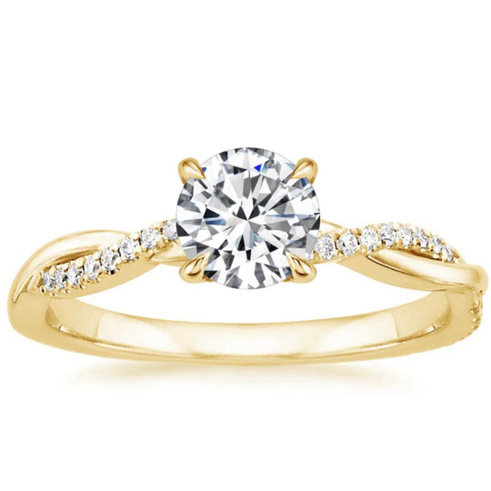 Bague en diamant tordu Jane